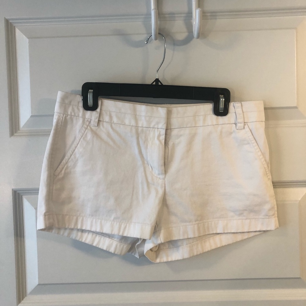 White J-Crew Chino shorts